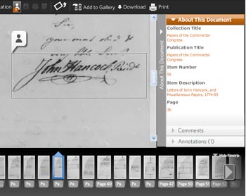 Screen shot of the Document and Photo Viewer