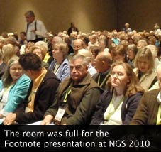 Footnote presentation at NGS 2010